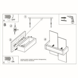 Luminosa Lighting Luminosa Feniks 1 Light Flush Wall Light Black, E27 - thumbnail 5