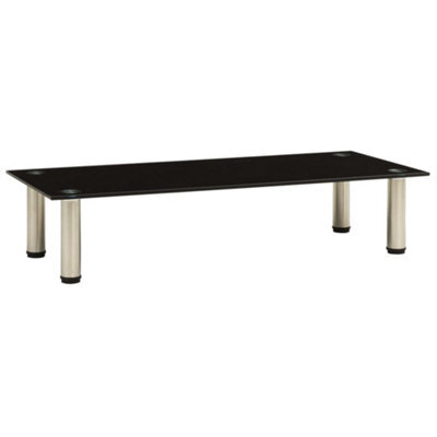 Walplus Tv Stand Black 80X35X17 Cm Tempered Glass - image 1