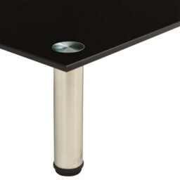 Walplus Tv Stand Black 80X35X17 Cm Tempered Glass - thumbnail 4