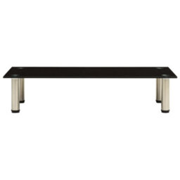 Walplus Tv Stand Black 80X35X17 Cm Tempered Glass - thumbnail 2