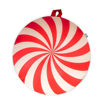 rucomfy Beanbags Rucomfy Indoor Or Outdoor Floor Cushion Bean Bag - Red Cirque Chic Water Resistant Seat - image 1