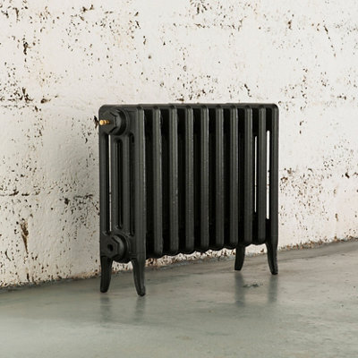 Arroll Neo-Classic Pewter 4 Column Radiator, (W)754mm X (H)460mm