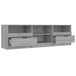 Berkfield Tv Cabinet Grey Sonoma 150X33.5X45 Cm Engineered Wood - thumbnail 5