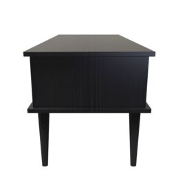 Hong Kong Ready Assembled Matt Black 1 Drawer Small Coffee Table (H)455mm (W)905mm (D)395mm - thumbnail 7