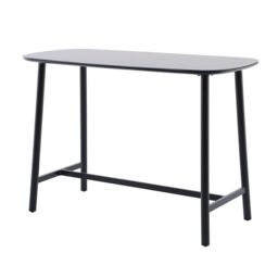 GoodHome Lucala Metal Black 4 Seater Rectangular Dining Table - thumbnail 3