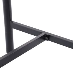 GoodHome Lucala Metal Black 4 Seater Rectangular Dining Table - thumbnail 6