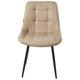 Beliani Set Of 2 Dining Chairs Melrose Faux Leather Beige - thumbnail 5