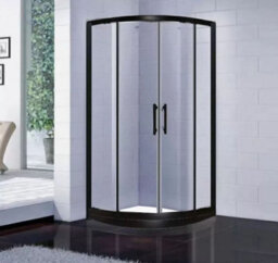 Dirty Pro Tools 800 X 800 Black Quadrant Shower Enclosure And Tray With Riser Kit - thumbnail 2