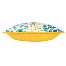 Peter Rabbit™ Florelli Printed Mini Pom-Pom Kids Polyester Filled Cushion - thumbnail 3
