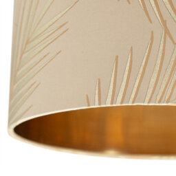 First Choice Lighting Tropica -Champagne Gold Leaf 25Cm Ceiling Pendant Or Lamp Shade - thumbnail 3