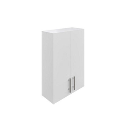 Dezine Trent 500mm Gloss White Wall Unit, 2 Door - image 1