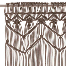 Walplus Macrame Curtain Taupe 140X240 Cm Cotton - thumbnail 3