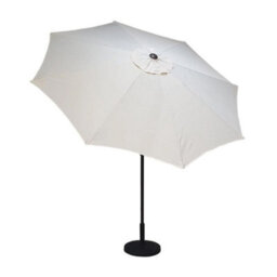 Signature Weave 3M Table Parasol Sun Shade Umbrella With Tilt Beige Canopy - thumbnail 1