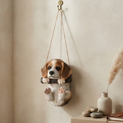Garden Greatness Playful Dangling Puppy Figurine Ornament - image 1