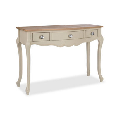 Statement Furniture Juliette Vintage Chic Dressing Table With Crystal Handles- Champagne - image 1