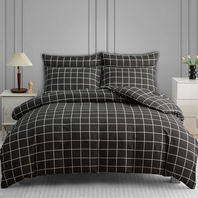 Pamposh Lazzaro Super King Duvet Set - Premium Brushed Microfiber Reversible Super King Duvet Cover With Zipper Closure - image 1