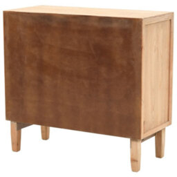 Berkfield Drawer Cabinet Solid Fir Wood 80X36X75 Cm - thumbnail 3