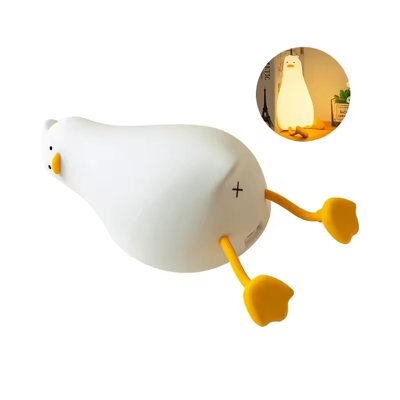 Night Light Rechargeable Touch Silicone Clap Duck Sleeping Night Lamp For Bedroom Decoration Gift - image 1