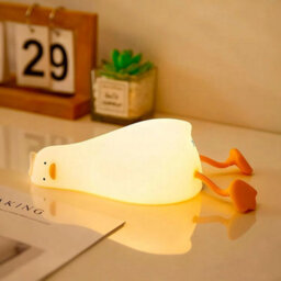 Night Light Rechargeable Touch Silicone Clap Duck Sleeping Night Lamp For Bedroom Decoration Gift - thumbnail 4