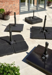 Norfolk Leisure Royce 90Kg Plastic Covered Concrete Base With Wheels - thumbnail 5
