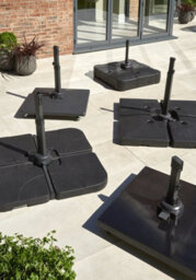 Norfolk Leisure Royce 90Kg Plastic Covered Concrete Base With Wheels - thumbnail 2