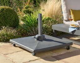 Norfolk Leisure Royce 90Kg Plastic Covered Concrete Base With Wheels - thumbnail 1