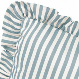 Wylder Nature Millie Ruffle Striped Outdoor Cushion Cover - thumbnail 3
