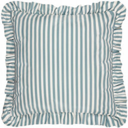 Wylder Nature Millie Ruffle Striped Outdoor Cushion Cover - thumbnail 1