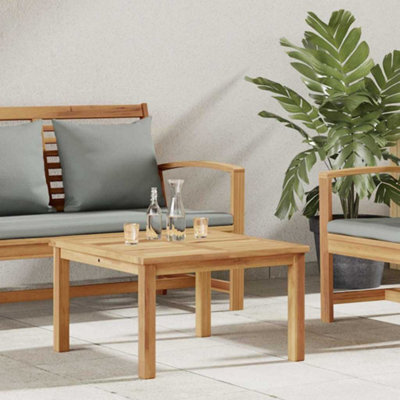 Walplus Coffee Table Brown 60 X 60 X 36 Cm Solid Teak Wood - image 1