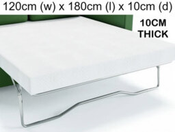 Save On Goods UK Replacement Reflex Foam Sofa Bed Mattress. Metal Action Sofabed Matress (120Cm (W) X 180Cm (L) X 10Cm (Thick)) - thumbnail 1