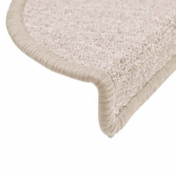 Berkfield Stair Mats 20 Pcs 56X17X3 Cm Taupe Half Round - thumbnail 6