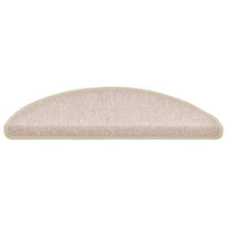 Berkfield Stair Mats 20 Pcs 56X17X3 Cm Taupe Half Round - thumbnail 3