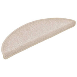 Berkfield Stair Mats 20 Pcs 56X17X3 Cm Taupe Half Round - thumbnail 2