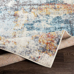 Livabliss Ankara-Abstract Grey Blue Modern Marble Living Dining Bedroom Rug 140 X 200 Cm Easy Care, Non Shedding - thumbnail 4