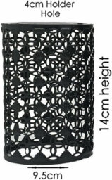 Vintage Industrial Metal Cage Lampshade Diy Black Ceiling Pendant Light - thumbnail 3