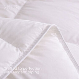 MHG Living Duck Feather & Down Duvet 16.5 Tog - T220 Down-Proof Cotton Cover - Hypoallergenic - Double - thumbnail 6