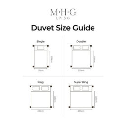 MHG Living Duck Feather & Down Duvet 16.5 Tog - T220 Down-Proof Cotton Cover - Hypoallergenic - Double - thumbnail 9