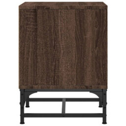 Berkfield Bedside Cabinets With Glass Doors 2 Pcs Brown Oak 35X37X50 Cm - thumbnail 8