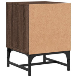 Berkfield Bedside Cabinets With Glass Doors 2 Pcs Brown Oak 35X37X50 Cm - thumbnail 9