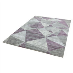Block Heather Chequered Geometric Modern Easy To Clean Rug For Living Room Bedroom And Dining Room-120Cm X 170Cm - thumbnail 2