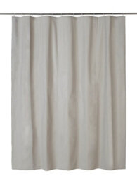 GoodHome Drina Taupe Plain Shower Curtain (H)200Cm (W)180Cm