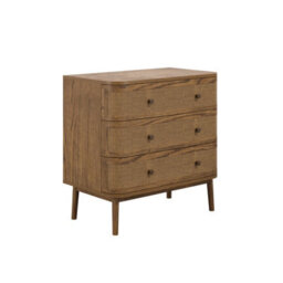 Wyld Haus Pasadena Natural Wood And Rattan 3-Drawer Chest - thumbnail 4