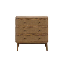 Wyld Haus Pasadena Natural Wood And Rattan 3-Drawer Chest - thumbnail 2