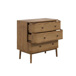 Wyld Haus Pasadena Natural Wood And Rattan 3-Drawer Chest - thumbnail 3