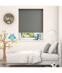 Thermal Blackout Roller Blinds 175Cm Drop X Width 105Cm  Slate Grey - thumbnail 2