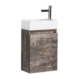 Plum&clay Condense Metallic Wall Hung Cloakroom Vanity Unit (W)390mm - thumbnail 5
