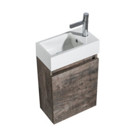 Plum&clay Condense Metallic Wall Hung Cloakroom Vanity Unit (W)390mm - thumbnail 4