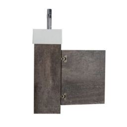 Plum&clay Condense Metallic Wall Hung Cloakroom Vanity Unit (W)390mm - thumbnail 2