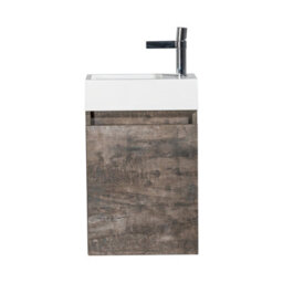 Plum&clay Condense Metallic Wall Hung Cloakroom Vanity Unit (W)390mm - thumbnail 6