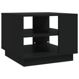 Berkfield Coffee Table Black 55X55X43 Cm Engineered Wood - thumbnail 2